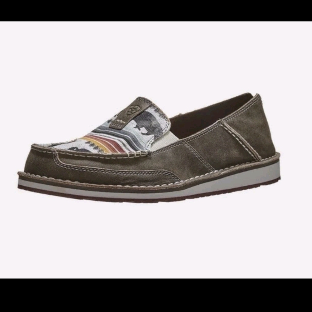Ariat‎ Women's Western Cruiser Slip On Shoes Natural Taupe Buffalo Print